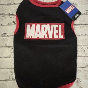 Disney Marvel Logo Dog T-Shirt Size Medium NWT